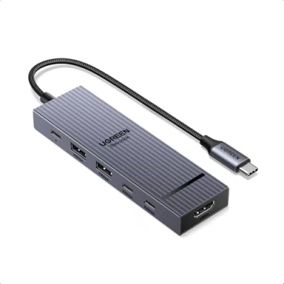 Abbildung von UGREEN Revodok Pro 10Gbps USB C Hub HDMI 4K@60Hz Adapter 2*USB A 3.2 &amp; PD 100W auf Kompatibel mit iPhone 16 Serie, iPad Pro/Air, M4 Mac Mini, Steam Deck usw.