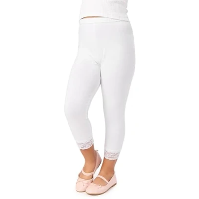 Abbildung von Merry Style Mädchen 3/4 Leggings MS10 293(Blau,110 cm)