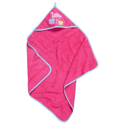 Abbildung von Playshoes Baby Mädchen Kapuzentuch Flamingo 340048, 18 Pink, 100x100cm