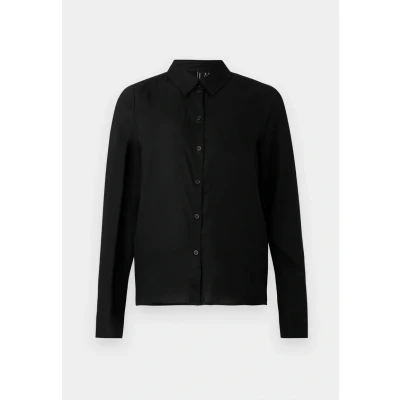 Abbildung von Vero Moda Vmbumpy Basic Shirt Hemdbluse, Damen, Größe: Large, Black