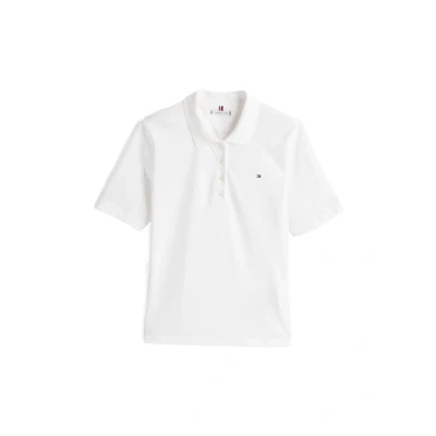 Abbildung von Tommy Hilfiger REG SS Poloshirt, Damen, Größe: XXS, Ecru