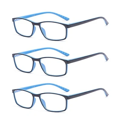 Abbildung von Suertree Blaulicht Brille 3pcs Blaulichtfilter Lesebrille Computerbrille Sehhilfe Augenoptik Lesehilfe für Damen Herren 2.0x BM141