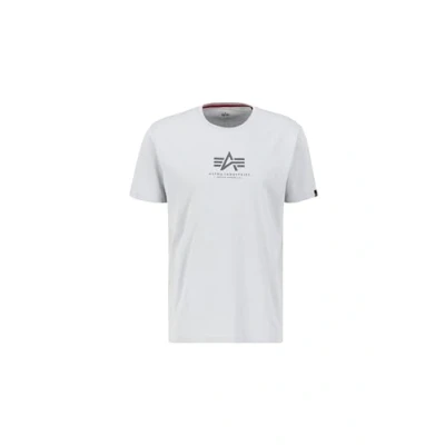 Abbildung von Alpha Industries Tshirt print, Herren, Größe: Large, Pastel grey