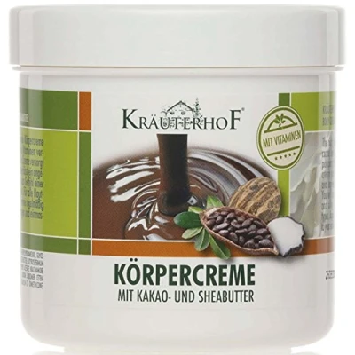 Abbildung von Kräuterhof 2er Vorteilspack Körpercreme mit Kakao und Sheabutter, 2 Dosen a 250ml