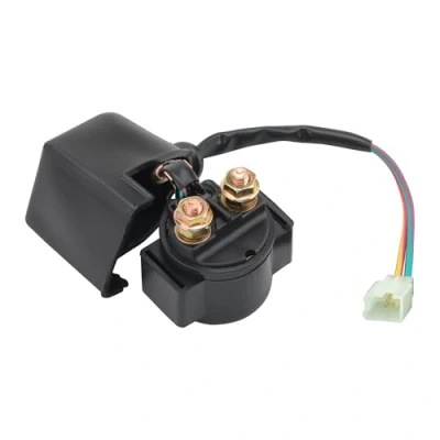 Abbildung von GOOFIT Starter Solenoid Relay Ersatz für 50cc 70cc 90cc 110cc 125cc ATV Dirtbike Pocketbike Go kart