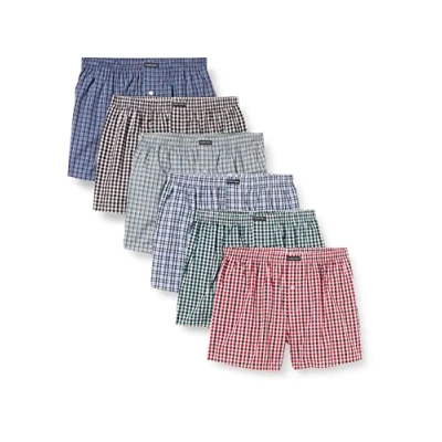 Abbildung von Lower East American Boxershorts Herren 10 Pack I 6 aus 100% Baumwolle Unterwäsche Unterhosen für Männer, Baumwolle, Männer Boxershorts, Mehrfarbig L