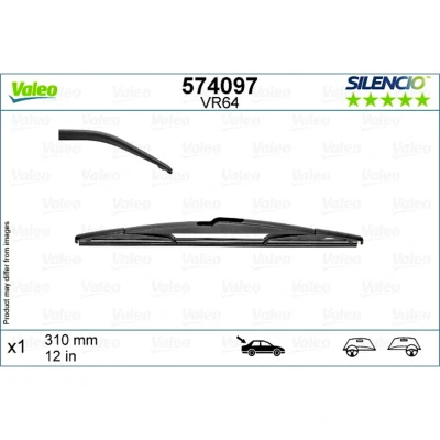 Abbildung von Scheibenwischer Valeo 574097 310mm hinten HYUNDAI: i30 I Hatchback, ix35, II KIA: cee‘d Estate, Sportage III