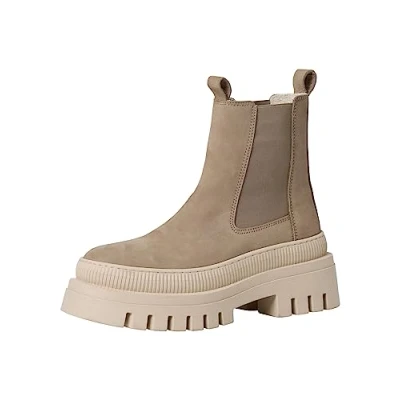 Abbildung von Tamaris Plateaustiefelette, Damen, Größe: 40, Taupe Schuhe