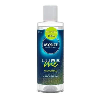 Abbildung von MY.SIZE Lube Me Premium Gleitgel Natural 100 ml I Gleitmittel natürlich &amp; geruchsneutral Wasserbasierte Gleitgele Lubricant Gel für Toys Latexkondome geeignet water based lubrication