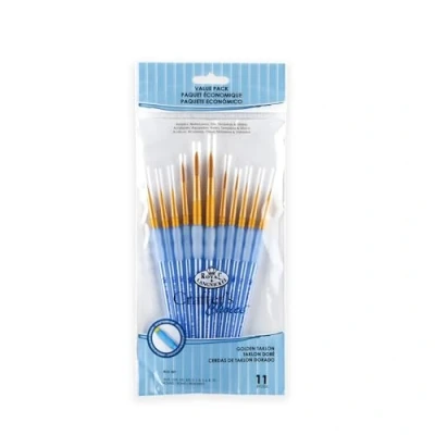 Abbildung von Royal &amp; Langnickel RCC 301 Crafters Choice, Golden Taklon 11 teiliges Rundpinsel Set