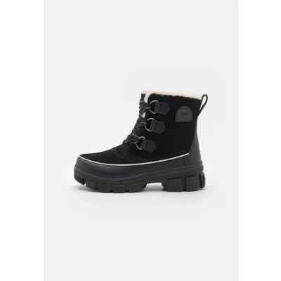 Abbildung von Sorel Torino WP Snowboot/Winterstiefel, Damen, Größe: 39, Black Veloursleder