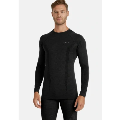 Abbildung von Falke Langarm TECH Unterhemd/shirt, Herren, Größe: Medium, Black