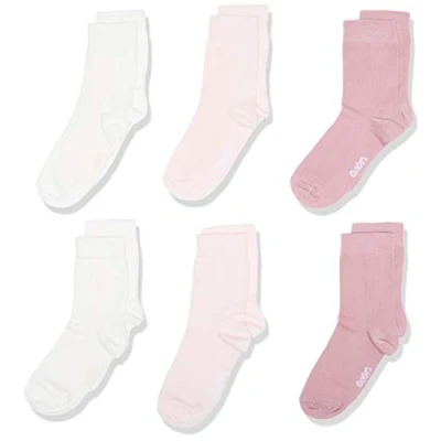Abbildung von Ewers 6 PACK Socken für Kinder, Größe: 23 26, Latte/cremé/wildrose