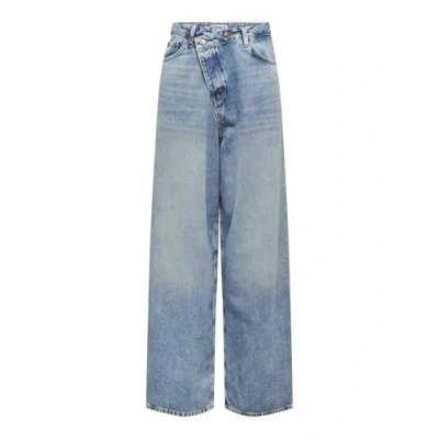 Abbildung von ONLY Onlecho WIDE Uneaven Jeans Relaxed Fit, Damen, Größe: 31x32, Medium blue denim