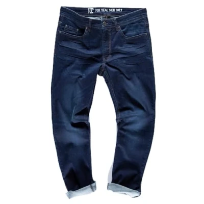 Abbildung von JP 1880 Herren Jeans, Flexnamic®, Straight Fit, Bis Gr. 72/36, Dark Blue Denim, 40W / 32L EU