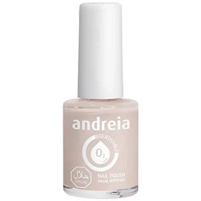 Abbildung von Andreia Nagellack Halal Atmungsaktiv Luft Wasser Durchlässig Ungiftig Farbintensiv Naturkosmetik Farbe B24 Heller Akt 10.5 ml