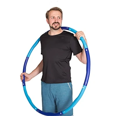 Abbildung von HOOPOMANIA Might Hoop [2 kg] Hula Reifen für Männer und Frauen Hulahoop mit Gewicht