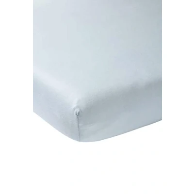 Abbildung von Meyco Baby Spannbettlaken Kinderbett Uni Light Blue 60x120cm Einzelpackung