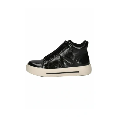 Abbildung von CAPRICE Damen Sneaker hoch aus Leder mit Reißverschluss, Schwarz (Black Naplak), 39 EU