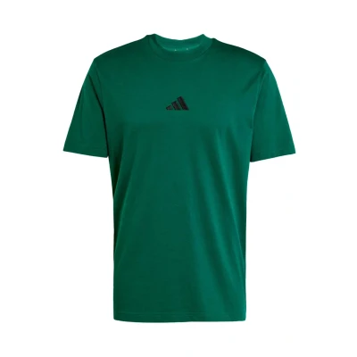Abbildung von adidas Herren Essentials SMALL Logo Single Jersey Tee, Collegiate Green/Black, S