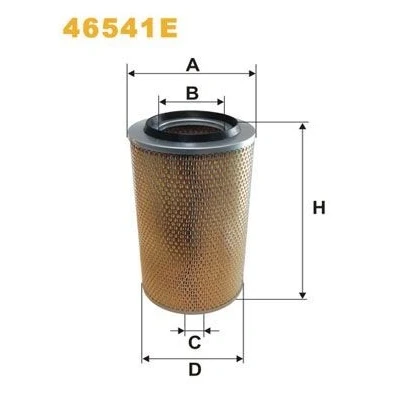 Abbildung von WIX FILTERS 46541E Luftfilter 383 227 Filtereinsatz STEYR: 991 Serie, RENAULT TRUCKS: Midlum
