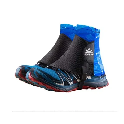 Abbildung von AONIJIE Damen und Herren 1 Paar Outdoor Sport Gamaschen für Laufen, Wandern (Blau)