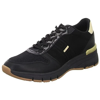 Abbildung von Tamaris Damen 1 23734 29 Sneaker, schwarz/goldfarben, 39 EU