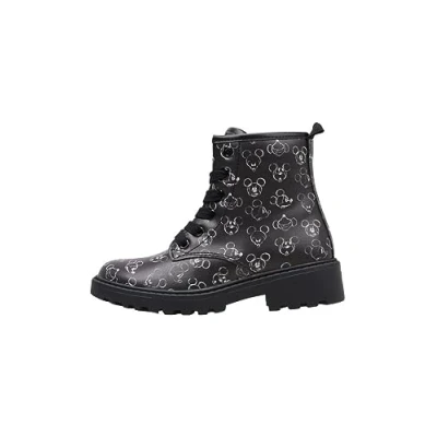 Abbildung von Geox Disney Classics Mickey Mouse Casey Unisex Schnürstiefelette für Kinder, Größe: 39, Black Schuhe