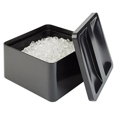 Abbildung von APS 93220 Eisbox, 27 x cm, Höhe 15 Volumen 5 Liter, Box + Deckel aus SAN, Innenbehälter Polypropylen, für bis zu 300 Eiswürfeln geeignet