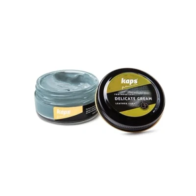 Abbildung von Kaps Professional Schuhpflege Delicate Cream Schuhcreme &amp; Pflegemittel zur Reinigung und Auffrischung von Naturleder Synthetik (50ml) (164 Pastell)