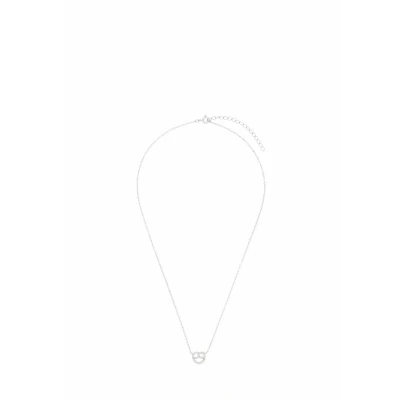 Abbildung von amor Brezel Halskette, Damen, Größe: 45, Silber