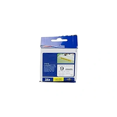 Abbildung von Laminiertes Band, schwarz weiß, 9 mm x 8 m für Brother Labelling Tz s221/tze s221