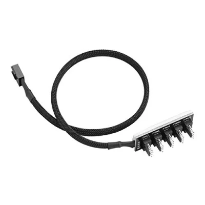 Abbildung von Richer R 4 Pin Lüfter Verteilerkabel,5 Port Lüfternabe PWM CPU Splitter Hub Adapter Kabel,PC Gehäuselüfter Kabel 1 Buchse auf 5 Stecker Lüfterkabel Schwarz