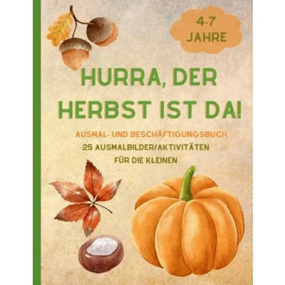 Abbildung von Hurra, der Herbst ist da!: Ausmal und Beschäftigungsbuch für Kinder
