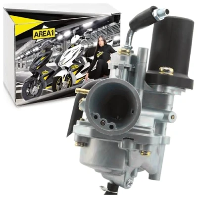 Abbildung von Area1 Ersatz Vergaser 12mm 50ccm 2 Takt Minaralli/China Motoren kompatibel mit Aerox Jog Neos Explorer Race GT50 AGM Luxxon Rivero Mawi Tauris
