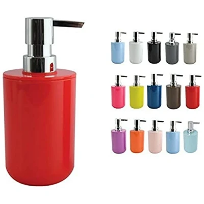 Abbildung von MSV Seifenspender Inagua Flüssigseifen Spender, Fassungsvermögen 7 x 16 cm Rot