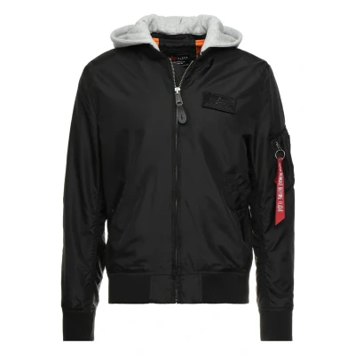 Abbildung von Alpha Industries MA1 TT HOOD Bomberjacke, Herren, Größe: Medium, Black