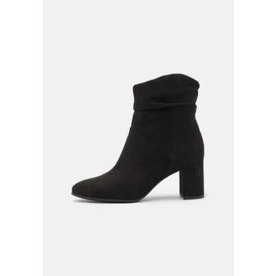 Abbildung von MARCO TOZZI Damen Stiefeletten mit Absatz Spitz Reißverschluss, Schwarz (Black), 36 EU