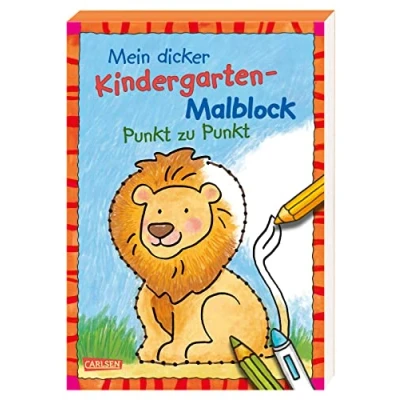 Abbildung von Mein dicker Kindergarten Malblock: Punkt zu
