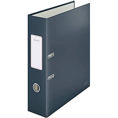 Abbildung von Leitz Qualitäts Ordner, A4, 600 Blatt, 8 cm Rückenbreite, Samtgrau, Cosy Serie, 10610089