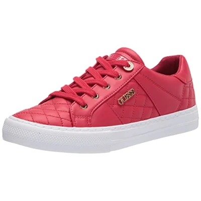 Abbildung von GUESS Damen Loven3 Sneaker, Rot/Ausflug, einfarbig (Getaway Solids), 41 EU