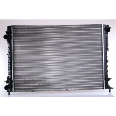 Abbildung von NISSENS 63843A Kühler, Motorkühlung Aluminium 635 470 23 Kühlrippen mechanisch gefügt RENAULT: ESPACE 3, LAGUNA 1