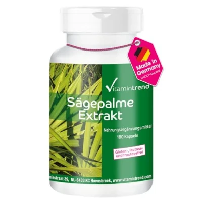 Abbildung von Sägepalme Extrakt 300mg 180 Kapseln vegan hochdosiert Vitamintrend®