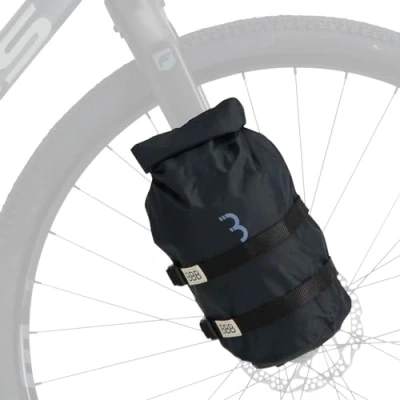 Abbildung von BBB Cycling Gabeltasche Wasserdicht I Fahrrad Mit Rollverschluss Und Gepäckträger Fork Bag Schwarz StackPack BSB 145