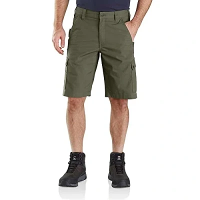 Abbildung von Carhartt Rugged Flex Relaxed Fit Ripstop Cargo Work Short Basil 34W