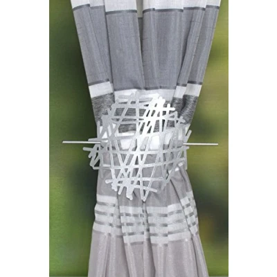Abbildung von Home fashion RAFFHALTER AUS METALL ABSTRAKT, silber, 18 x 2 cm, 1 Einheiten