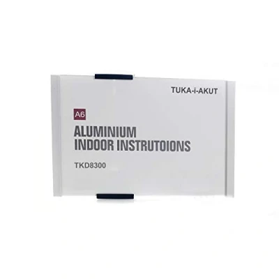 Abbildung von TUKA i AKUT Büro Türschild A6, Aluminium und Acryl Abdeckung, Büroschild zum selbst beschriften für schild 149 mm x 105 mm, Infoschild Wandmontage Anschrauben/Ankleben, TKD8300 A6