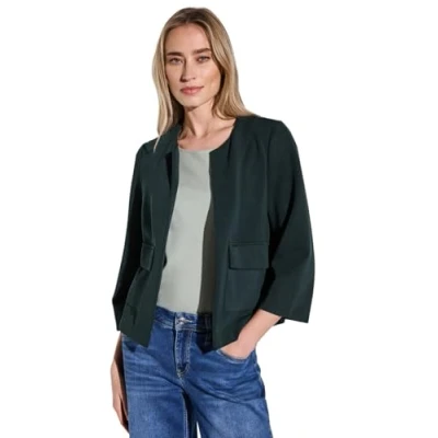 Abbildung von STREET ONE Damen A322906 Silk Look Jacke, Hunter Green, 44