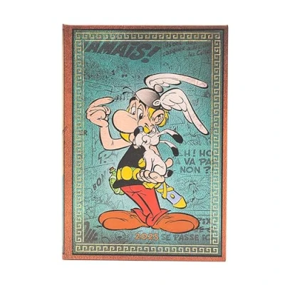 Abbildung von Paperblanks 12 Monatskalender 2025, Asterix der Gallier, Midi, Vertikal, Elastikband Verschluss