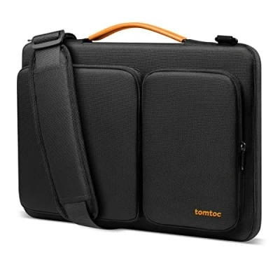 Abbildung von tomtoc 360 Laptop Tasche Hülle für 13 Zoll Neu MacBook Air 2024 2018 M3/A3113 M2/A2681 M1/A2337, 13&quot; Pro M2/M1 2022 2016, Computer Schultertasche Passt iPad M4, M2
